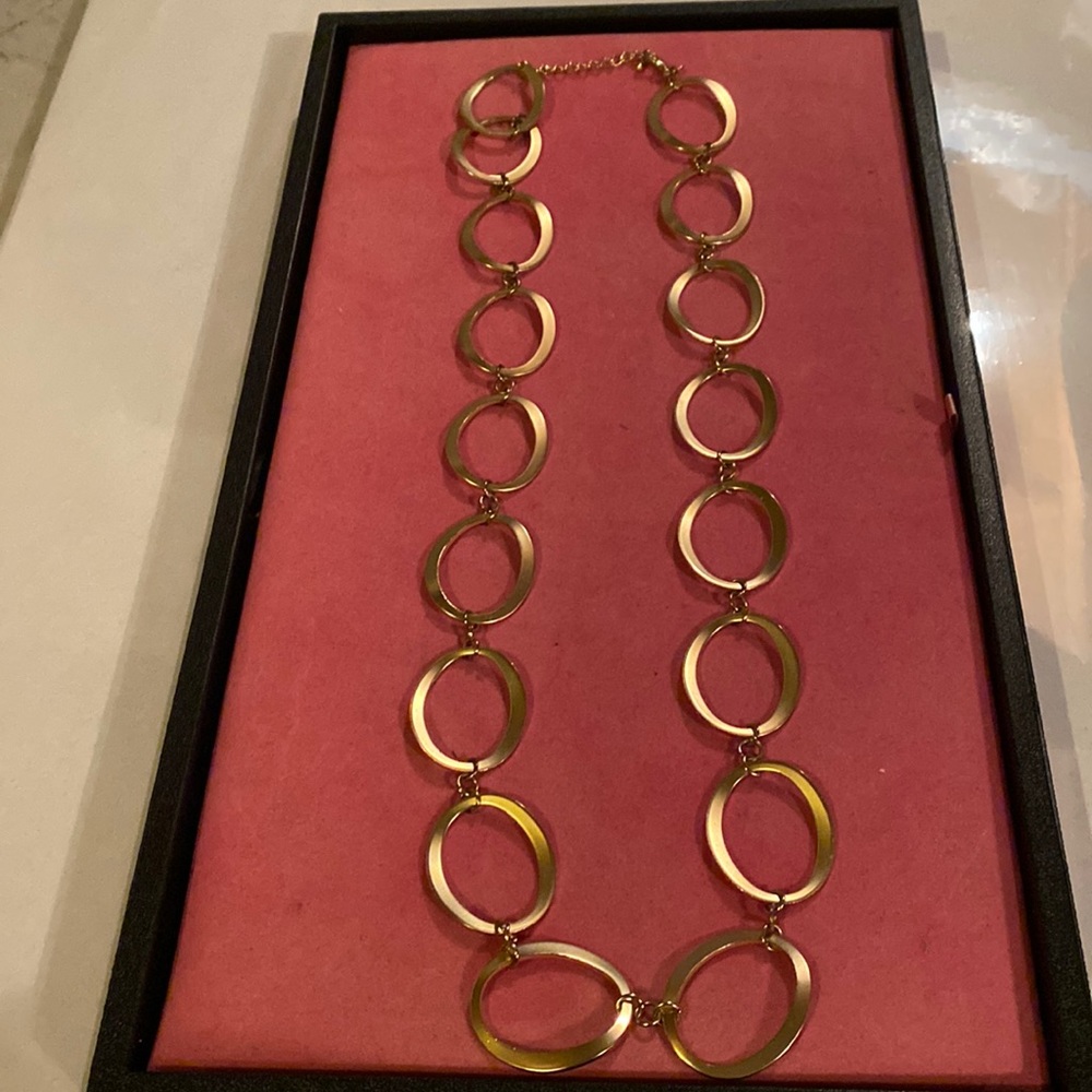 Premier designs gold necklace.